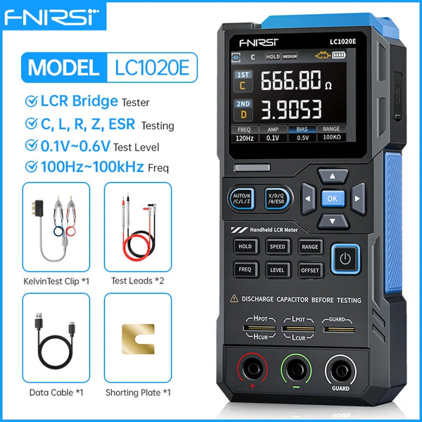 FNIRSI LC1020E Handheld Digital Bridge LCR Meter Auto-Ranging Inductance, Capacitance detail image 7