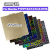 P2S PEO Bambu X1 P1 A1 Build Plate 257x257 PEI Bed Plate Double Side Smooth Texture Spring Steel Sheet For Bambu Lab P1S Heatbed