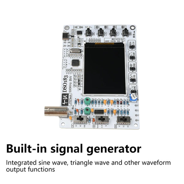 DSO183 DC 5V DIY Digital Oscilloscope Kit 0-500kHz Oscilloscope Soldering Kit Type-C detail image 2