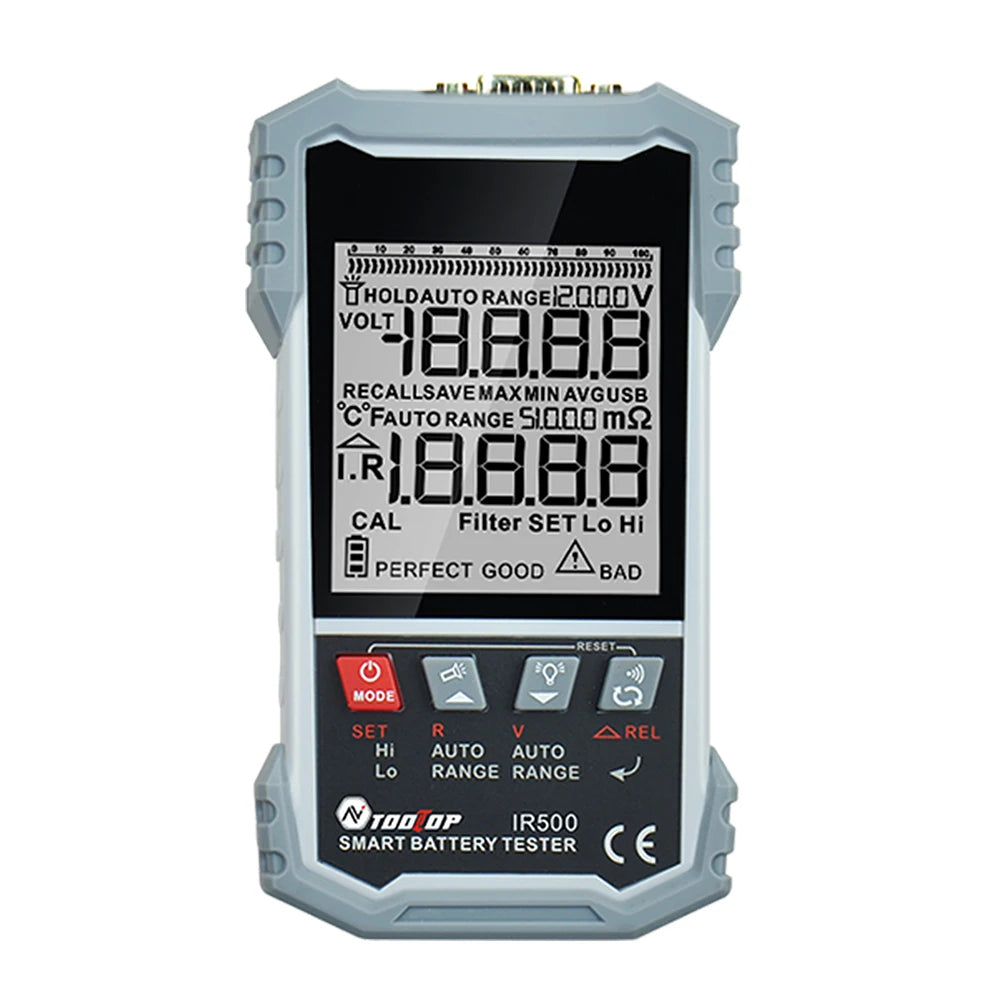 TOOLTOP IR500/IR502 Battery Internal OHM Meter High Precision 120V 0.000m -500 Battery detail image 7