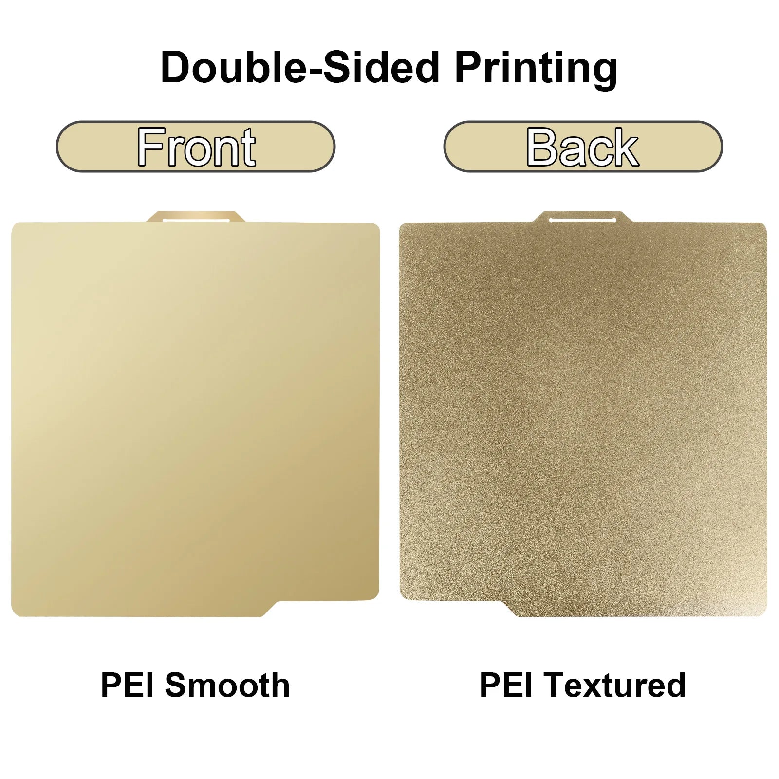 P2S PEO Bambu X1 P1 A1 Build Plate 257x257 PEI Bed Plate Double Side Smooth Texture Spring Steel Sheet For Bambu Lab P1S Heatbed