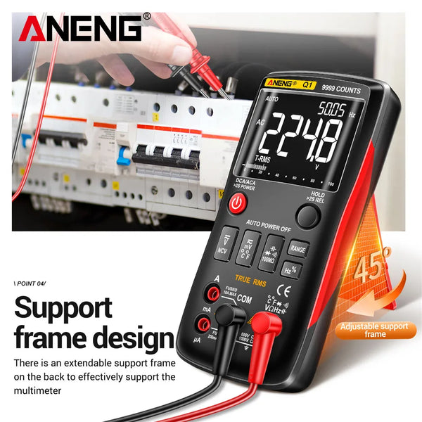 ANENG Q1 Digital Multimeter 9999 Analog Tester True RMS Professional Multimetro DIY detail image 4