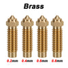 For Elegoo Neptune 4 Max/4 Plus Brass Copper Plated Hardened Steel Nozzle Upgraded Nozzle High Speed Nozzles Hotend Kit