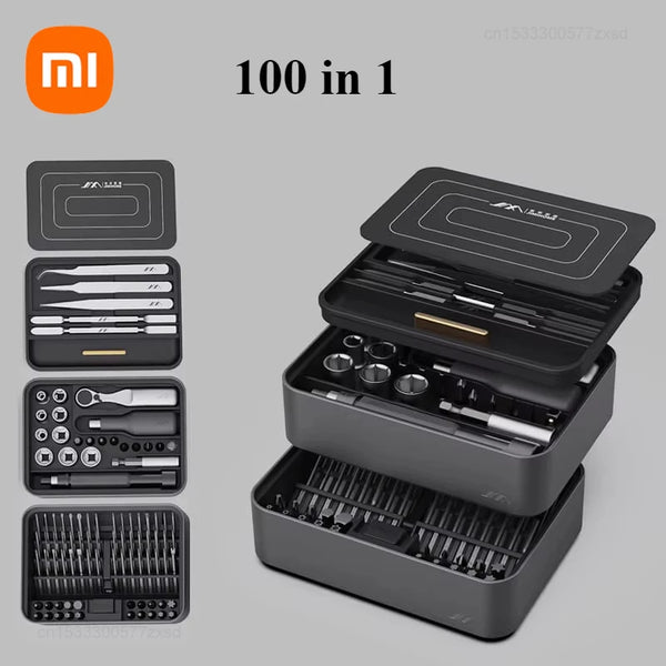 JIMI 50/100 IN 1 FM2/3 Screwdrivers Set S2 Magnetic Precision Replaceable Multi-purposed Tweezer Pry Bar product image