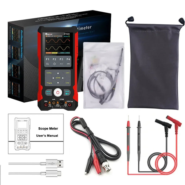TOOLTOP ET829 2 Channel 80MHz Digital Storage Oscilloscope Multimeter Signal Generator 3 in detail image 7