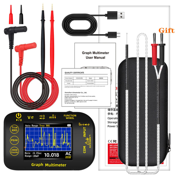 BSIDE S40/S450 Mini Digital Multimeter 20000counts High-precision Multitester 200Mohm detail image 8