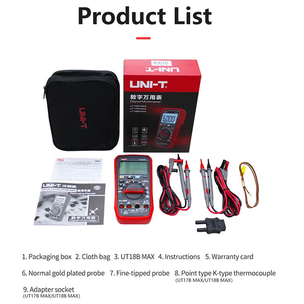 UNI T Professional Digital Multimeter Tester UT15B MAX 1000V AC DC Voltage Meter Capacitor detail image 6