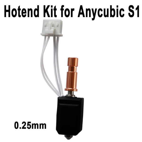 Quick Release Hotend Upgrade Kit Compatible with Anycubic Kobra S1 S1C Combo Aluminum Heat Sink Sensor Replacement Parts