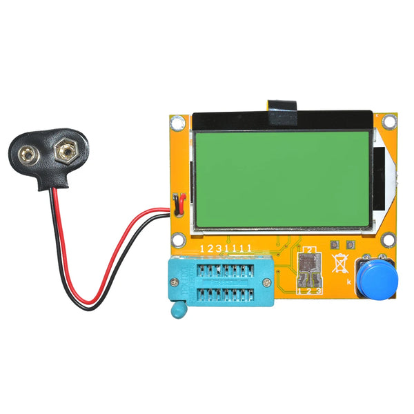 LCR-T4 ESR Meter Digital Combo Transistor Tester Diode Triode Inductor Capacitance Resistor MOS/PNP/NPN+Test Clip With Case