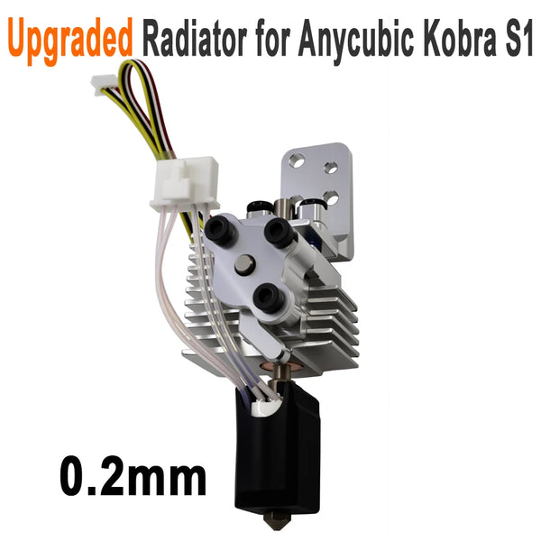 Quick Release Hotend Upgrade Kit Compatible with Anycubic Kobra S1 S1C Combo Aluminum Heat Sink Sensor Replacement Parts