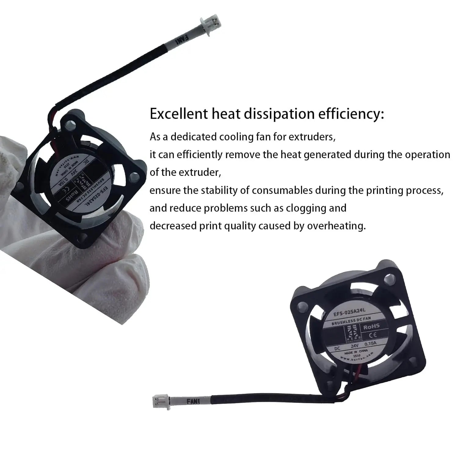 Creality Official Ender 3 V3 SE Fans, 4010 Blower Fan DC 24V 2510 Axial Cooling Fan for Ender3 V3 SE/Ender3 V3 KE 3D Printer par