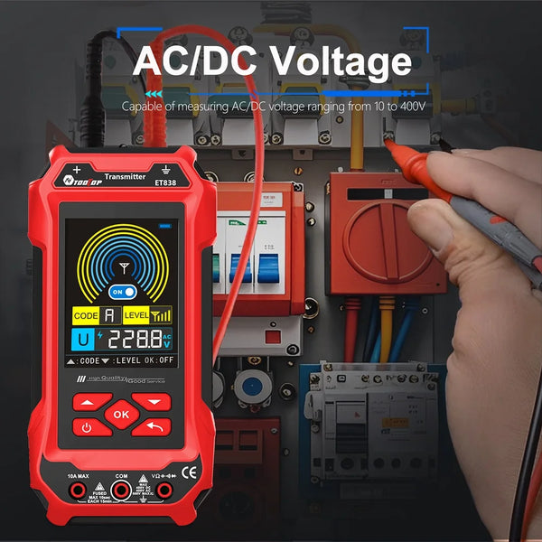 TOOLTOP ET836 ET838 Cable Locator Underground Wall Cable Water Pipes Tracker Circuit Break detail image 4
