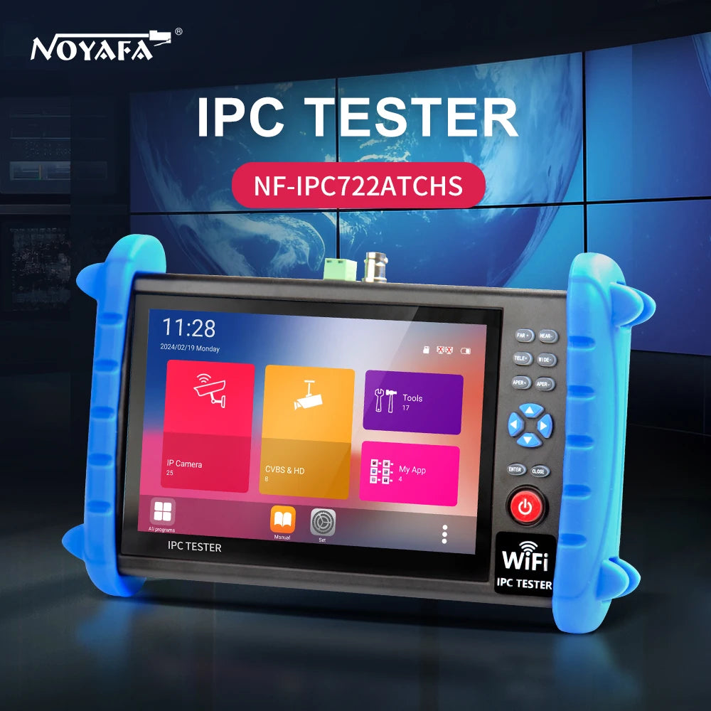 NOYAFA NF-722 ATCHS IPC CCTV Tester 7 Inch 4K Multi 8MP AHD CVI TV SDI Hdmi 1080P Input Out IP Camera Mon product image