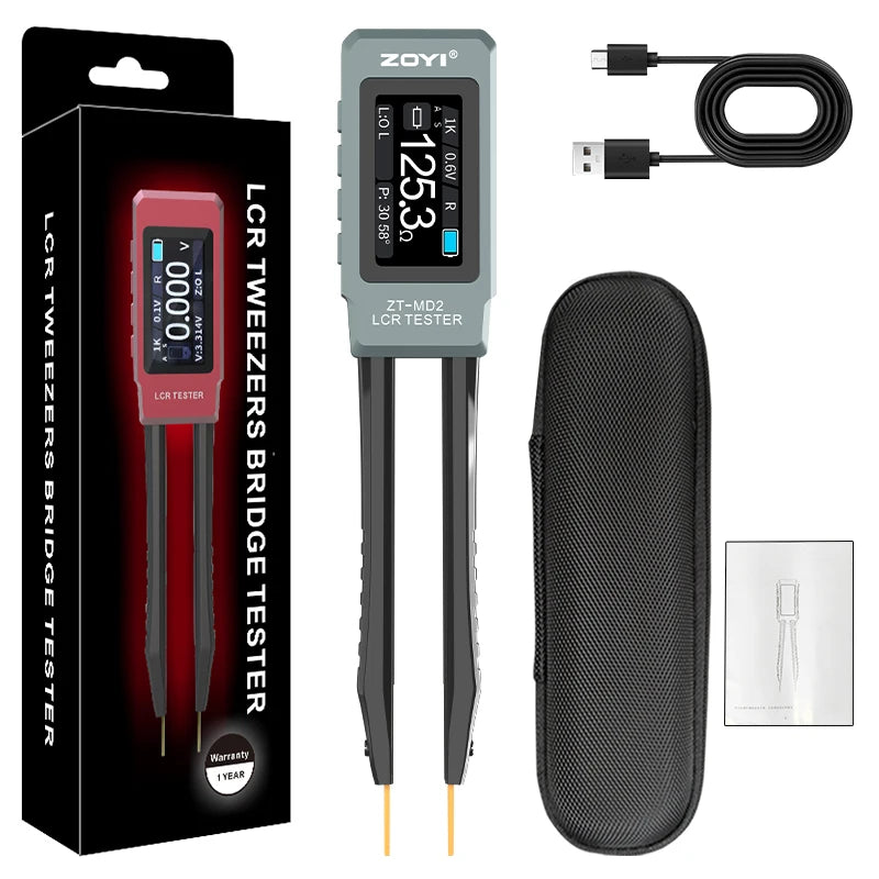 ZOYI ZT-MD2 Intelligent Tweezers Lcr Digital Bridge Tester One Click Measurement Of detail image 8