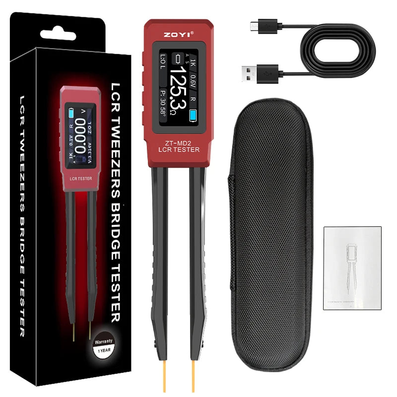 ZOYI ZT-MD2 Intelligent Tweezers Lcr Digital Bridge Tester One Click Measurement Of detail image 9