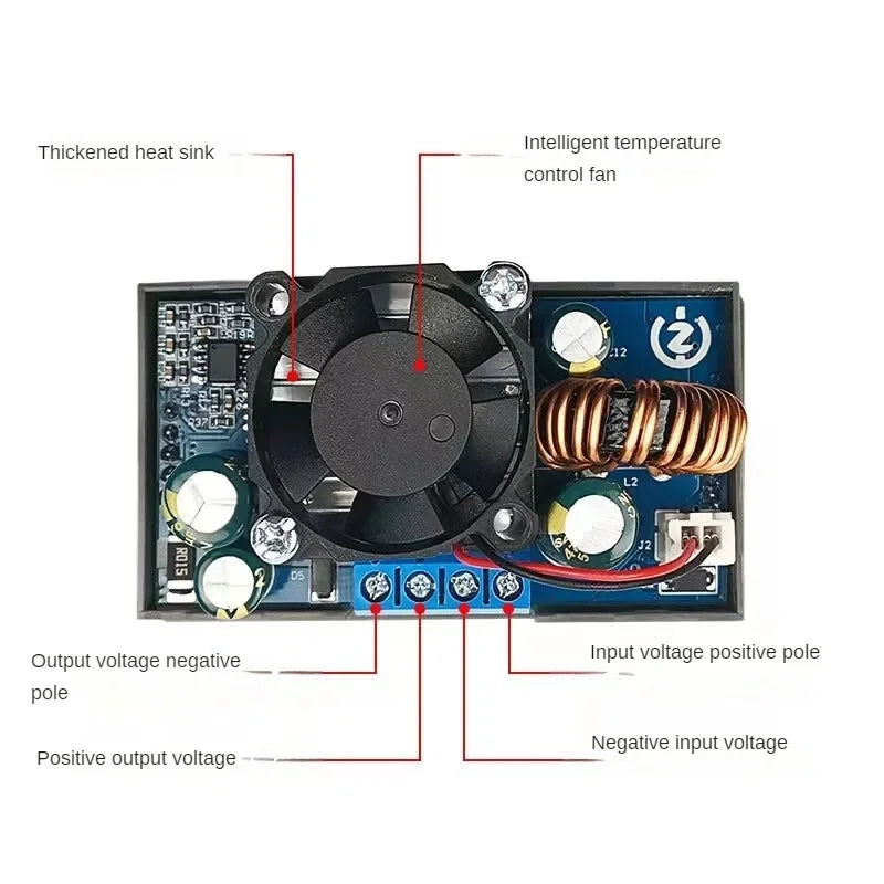 WZ3605E DC DC Buck Boost Converter CC CV 36V 5A Power Module Adjustable Regulated laboratory detail image 5