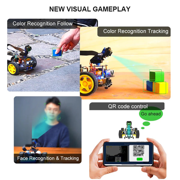 Raspberry Pi 5 Smart AI Vision 4WD Robot Car Electronic Kit DIY Learning Project Full Set detail image 4