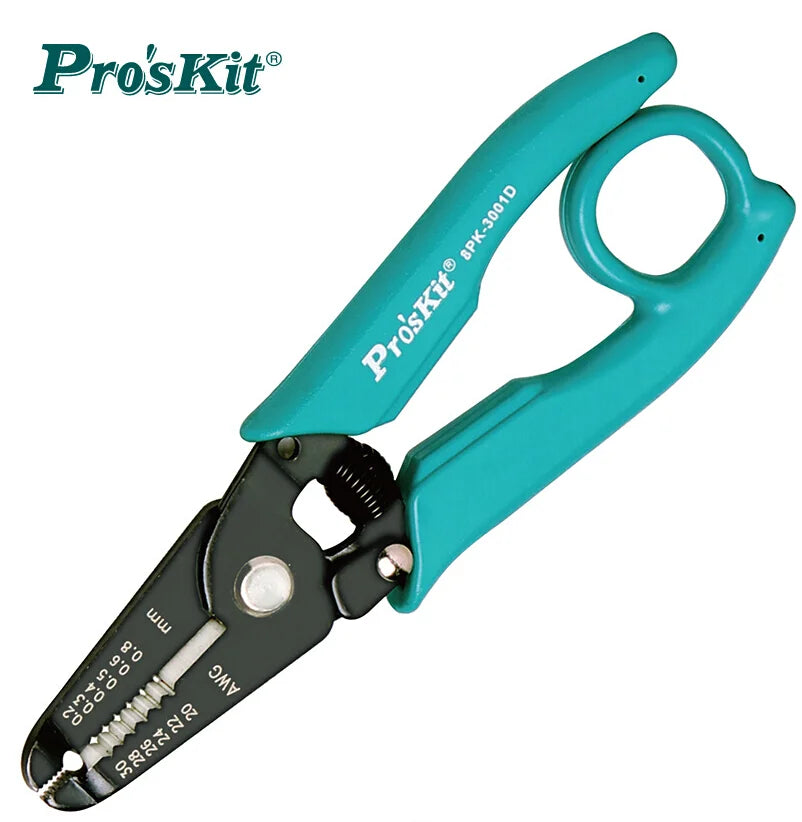 7 in 1 Pro'sKit 8PK-3001D 8PK-3002D high quality electronic wire stripper cutting pliers (AWG 30/28/26/24/22/20 precision pliers