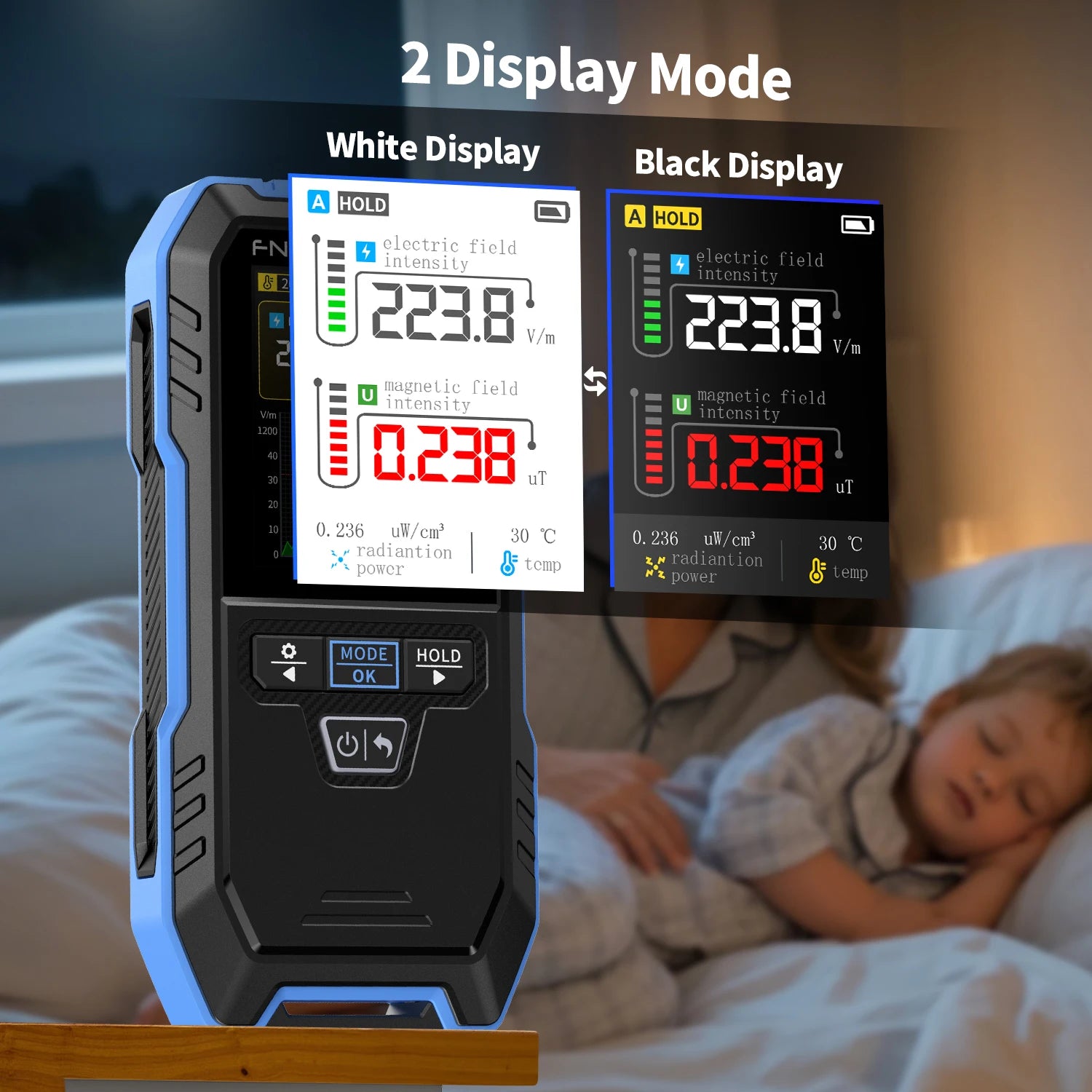 FNIRSI ERD-10 4-IN-1 Electromagnetic Radiation Detector detail image 5