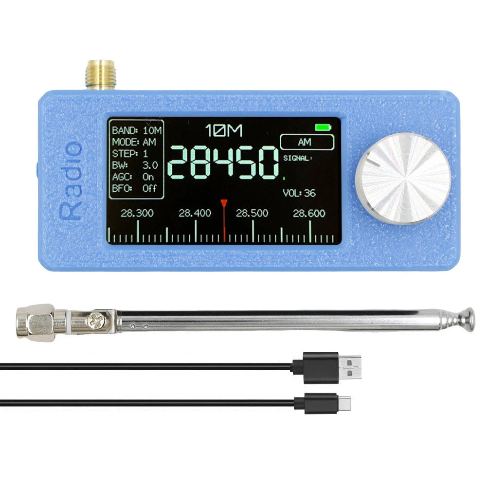 New SI4732 0.5-108mhz Pocket Mini Radio LSB USB AM FM All Band Radio Receiver with Antenna detail image 7