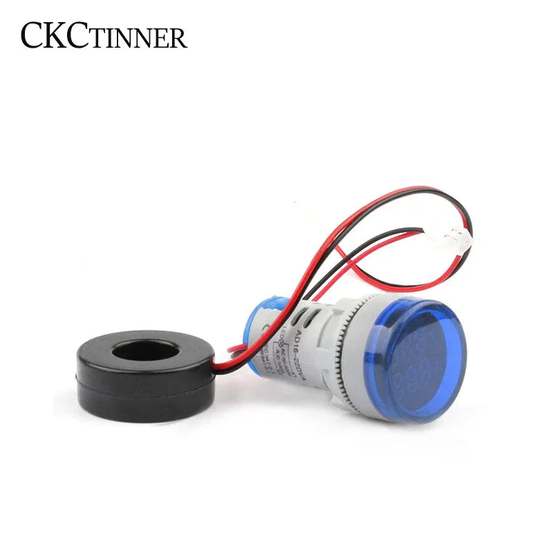 22mm AD16-22DVA Round LED Dual Display Volt Ampermeter Voltmeter 60-500V Ammeter Digital detail image 6