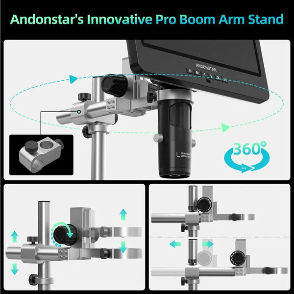 Andonstar AD249SM-Plus HDMI Digital Microscope 2000X 10.1'' IPS Screen for PCB/SMD Soldering detail image 6