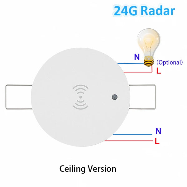Tuya Smart Life ZigBee/WiFi 24G MmWave Radar Human Body Presence Motion Sensor For Light detail image 7