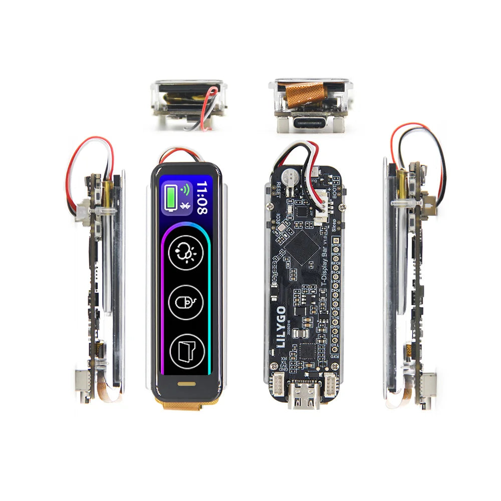 LILYGO® T-Display-Bar ESP32-S3 Development Board 2.25-inch RGB LCD Display BHl260AP Self-learning Al smart sensor & IMU