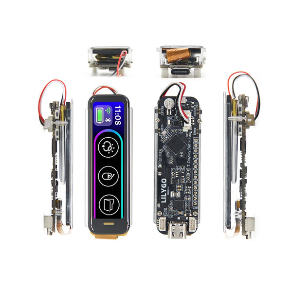 LILYGO® T-Display-Bar ESP32-S3 Development Board 2.25-inch RGB LCD Display BHl260AP Self-learning Al smart sensor & IMU