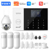 PGST 4G 2G GSM WiFi Alarm System House Home Security Protection Alarm System Kit Door Sensor Works with Tuya Smart Life Alexa