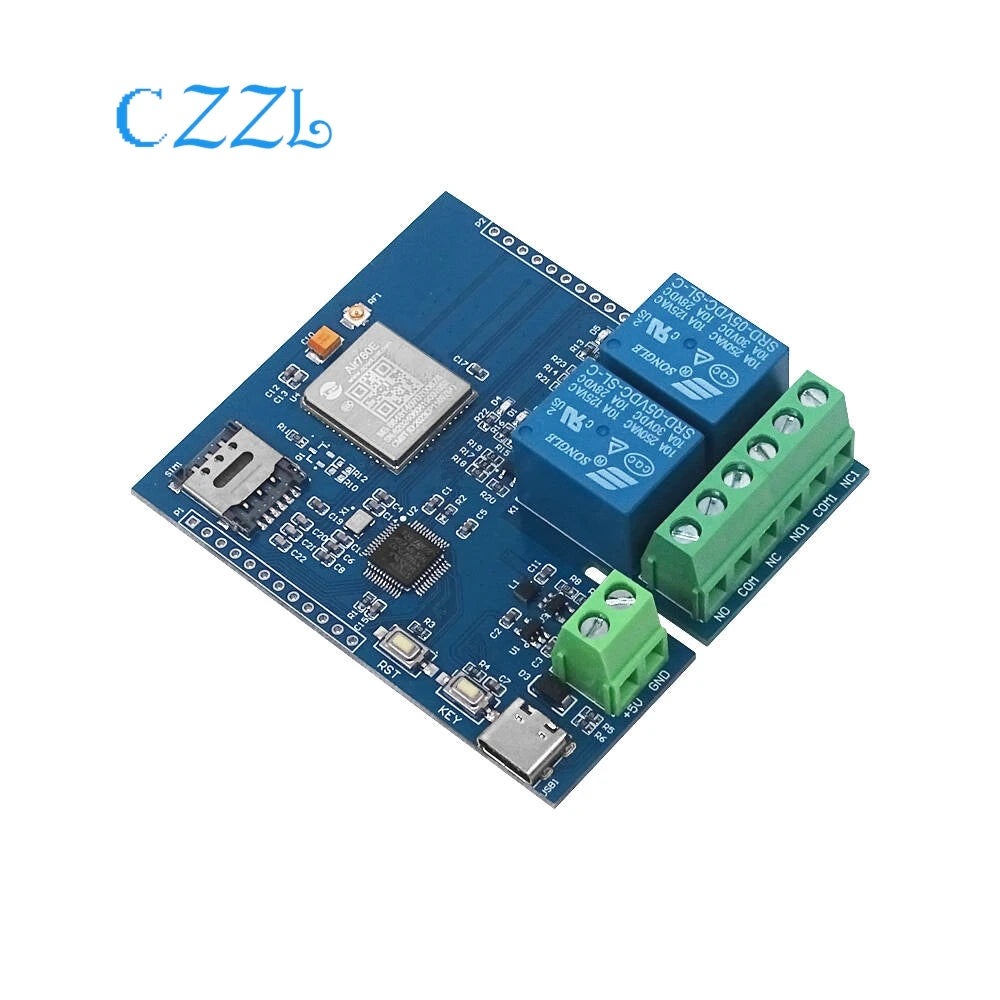 STM32 4G Networking Dual Relay Development Board Air780E Module 4G CAT1 detail image 2