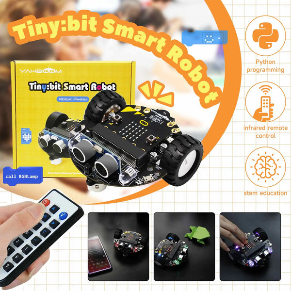 Micro:Bit V2 Smart Mini Robot Car Kit Coding for Kids Programming Building Set Learning Educational STEM product image