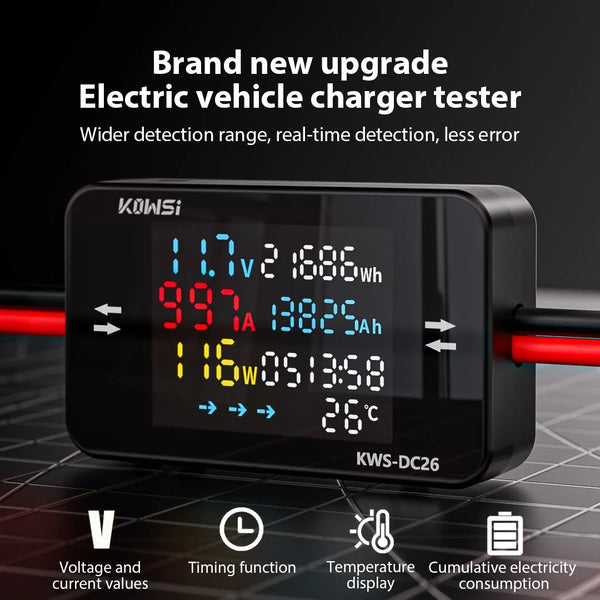 Battery Charging Tester Voltmeter Ammeter DC8-80V Voltage Current Power Test XT60 XT90 detail image 3