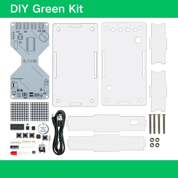 DIY Electronic Kit LED Dot Matrix Component Hourglass Gravity-Sensing Timer PCB Soldering detail image 9