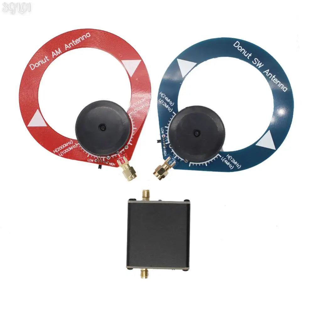 High Impedance Amplifier Small Loop Antenna 1Hz-300MHz Doughnut Short Wave Antenna 5V 600mA for HackRF On product image