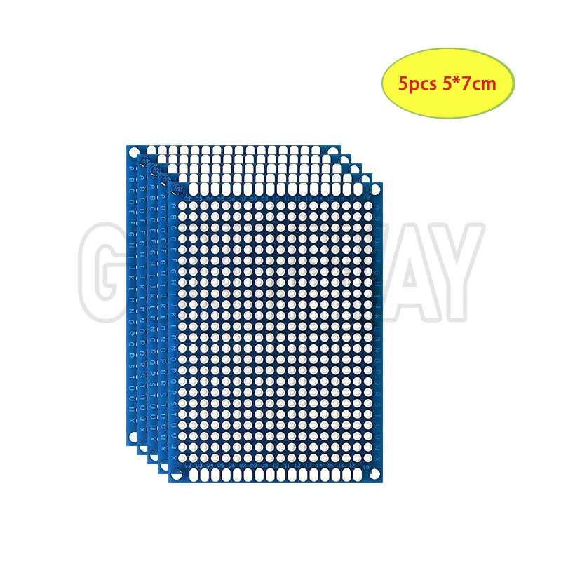5-10PCS Prototype BoardsBlue Circuit Perfboard PCB 3x7cm 4x6cm 5x7cm 7x9cm Double Sided Circuit Boards DIY Electronic Kit