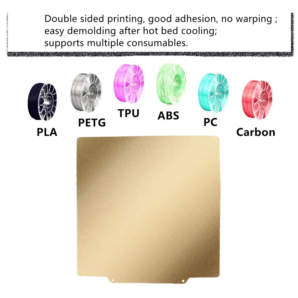 330x330mm For QIDI X-Max 3 Build Plate Elegoo Neptune 4/3 Plus, Anycubic Kobra 2 Plus, Geetch A30, Troxy X5SA Pro PEI PEO Sheet