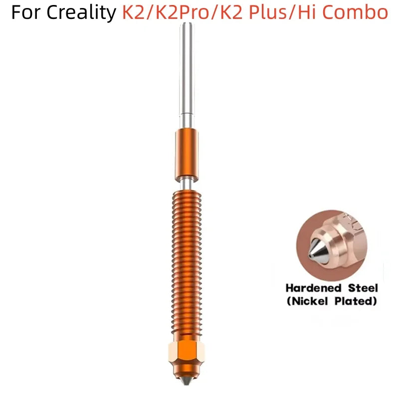 Creality K2 Plus Hi Combo Nozzle Quick-Swap Nozzle Kit Hardened steel All-metal Design For Creality K2/K2Pro/K2 Plus/Hi Combo