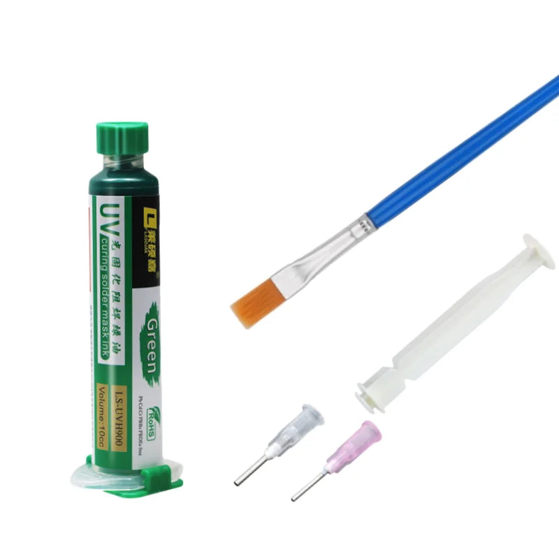 10CC UV Curing Solder Mask Ink Resistance Green Oil for PCB BGA Circuit Board Protect Paint Electronic Repair Tools