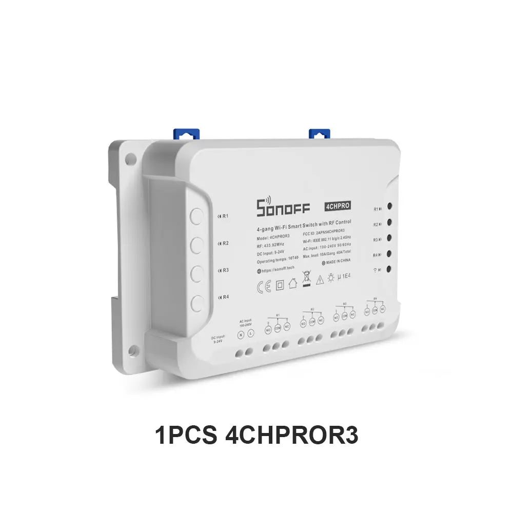 SONOFF 4CHR3 4CHPROR3 4-gang/4 Way Wifi Smart Switch 433mhz RF Control Smart Home Support detail image 11