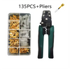 Multi-function Mini Electric Terminal Crimping Pliers With Wire Stripping Cutting Hand Crimping Tool Multiple Connector Kits