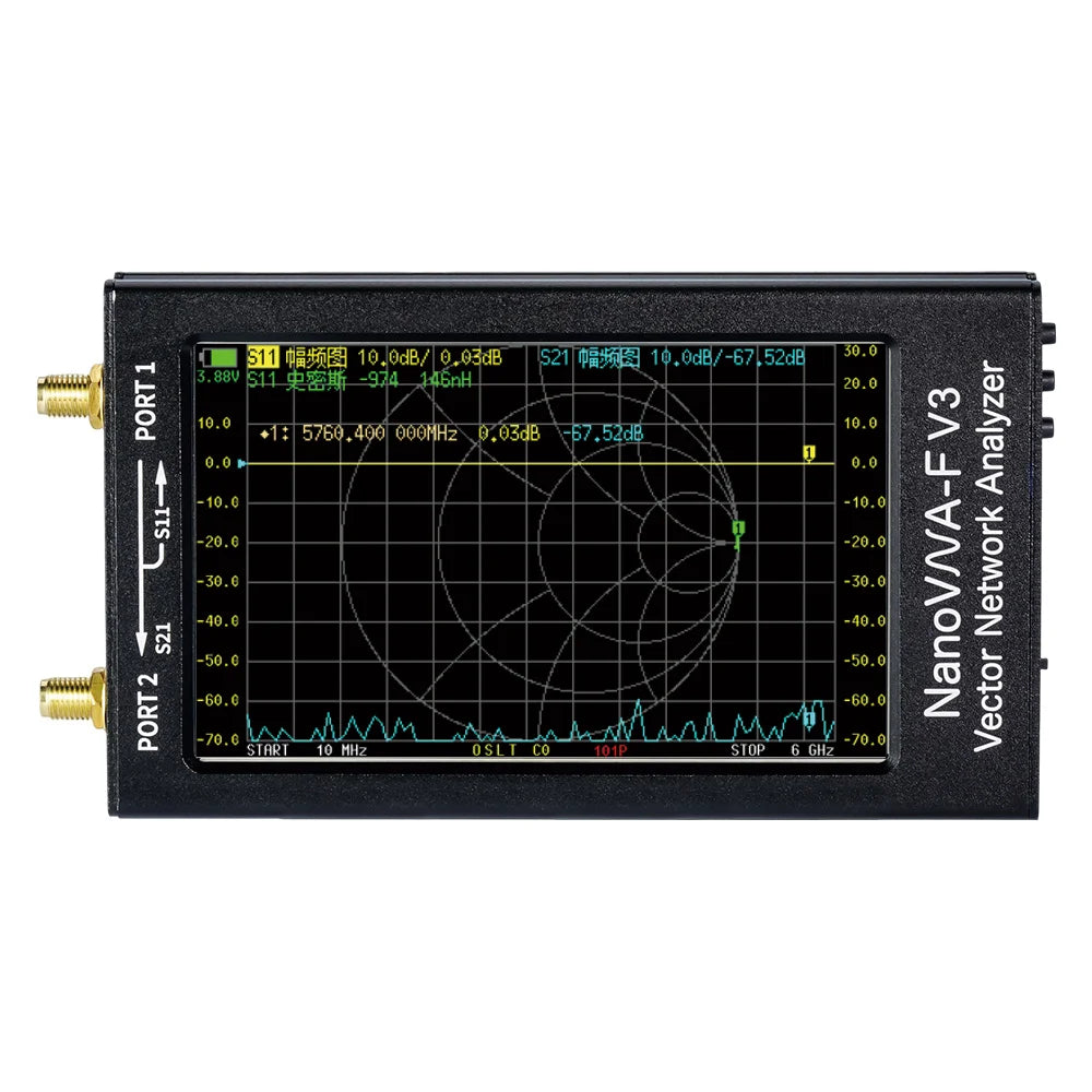 Latest NanoVNA-F V3 4.3 inch 6GHz HF VHF UHF Vector Network Analyzer Antenna Analyzer SWR detail image 3