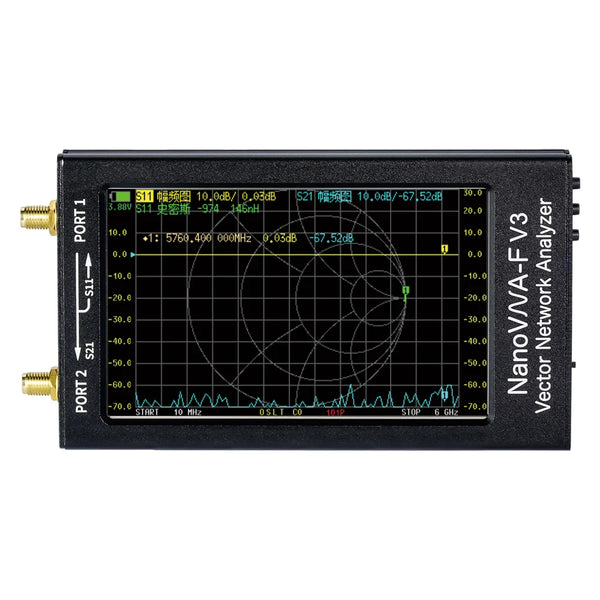 Latest NanoVNA-F V3 4.3 inch 6GHz HF VHF UHF Vector Network Analyzer Antenna Analyzer SWR detail image 3