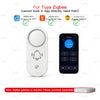 Tuya Zigbee Smart Siren Alarm 110dB Speaker Vibration Siren/ Sound Light Siren Sensor for Home Security work with Smart Life Z2M