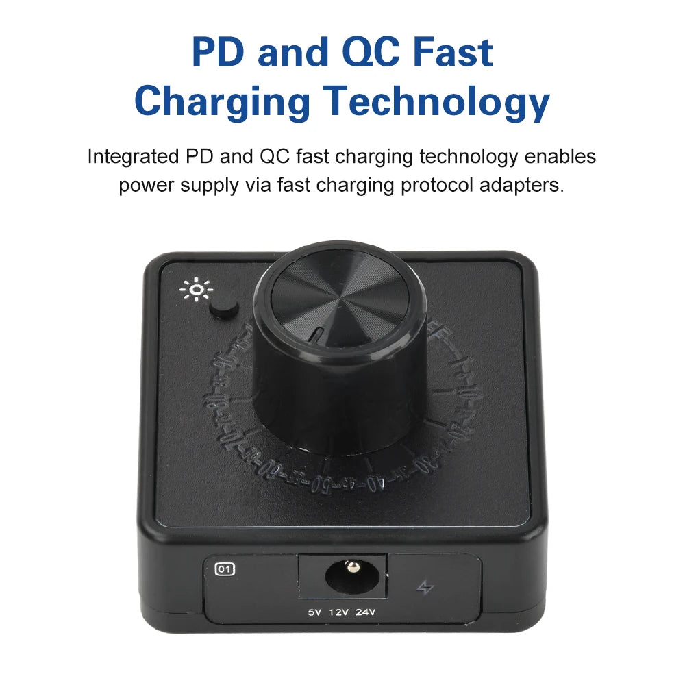 4 Wire Fan PWM Speed Controller PD QC Fast Charging Type C DC 24V 12V 5V Cooling Fan Speed detail image 2