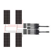 1pair 4Y Solar Style Y Branch Adapter Connectors 1 to 4 Male and Female Panel Cable Photovoltaic Connector Adapter Dropshipping