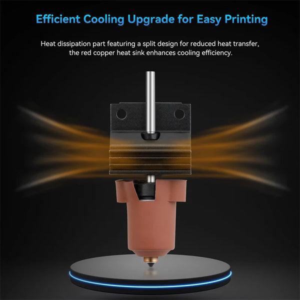 3D Printer Parts for Creality K1C K1 Max Hotend Kit Quick Swap Ceramic Heating Block Kit 0.4 0.6 0.8mm Nozzle High Flow Printing
