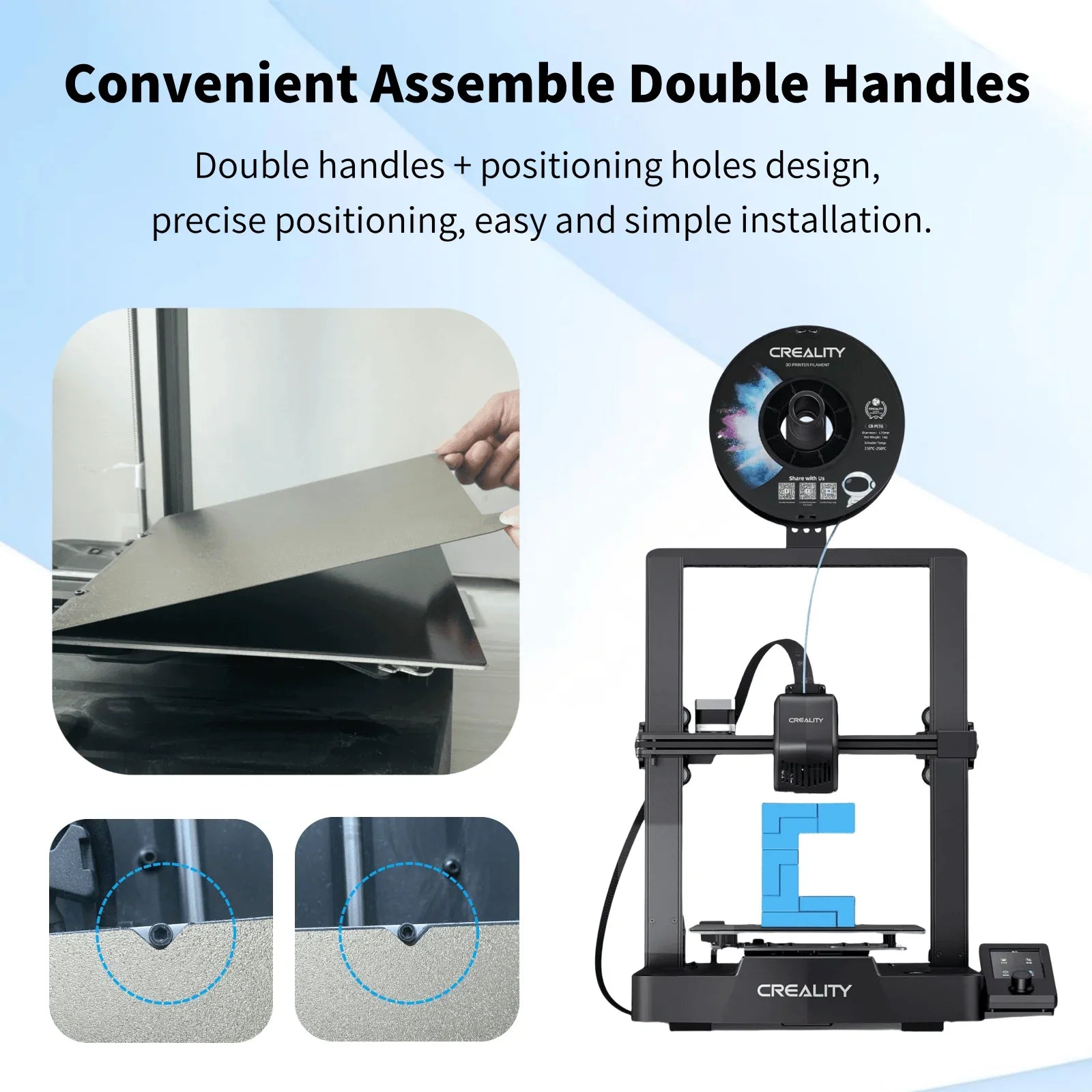 235x235 Textured PEI Creality K1 Build Plate K1C Bed H1H PEO Smooth Magnetic Sheet For 3D Printer Ender 5 S1 Ender 3 V3 Se Plate