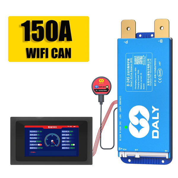 Daly BMS WiFi Active BMS 250 amperios for Lifepo4 4S 8S 24S 100A 150A 200A 500A Active detail image 15