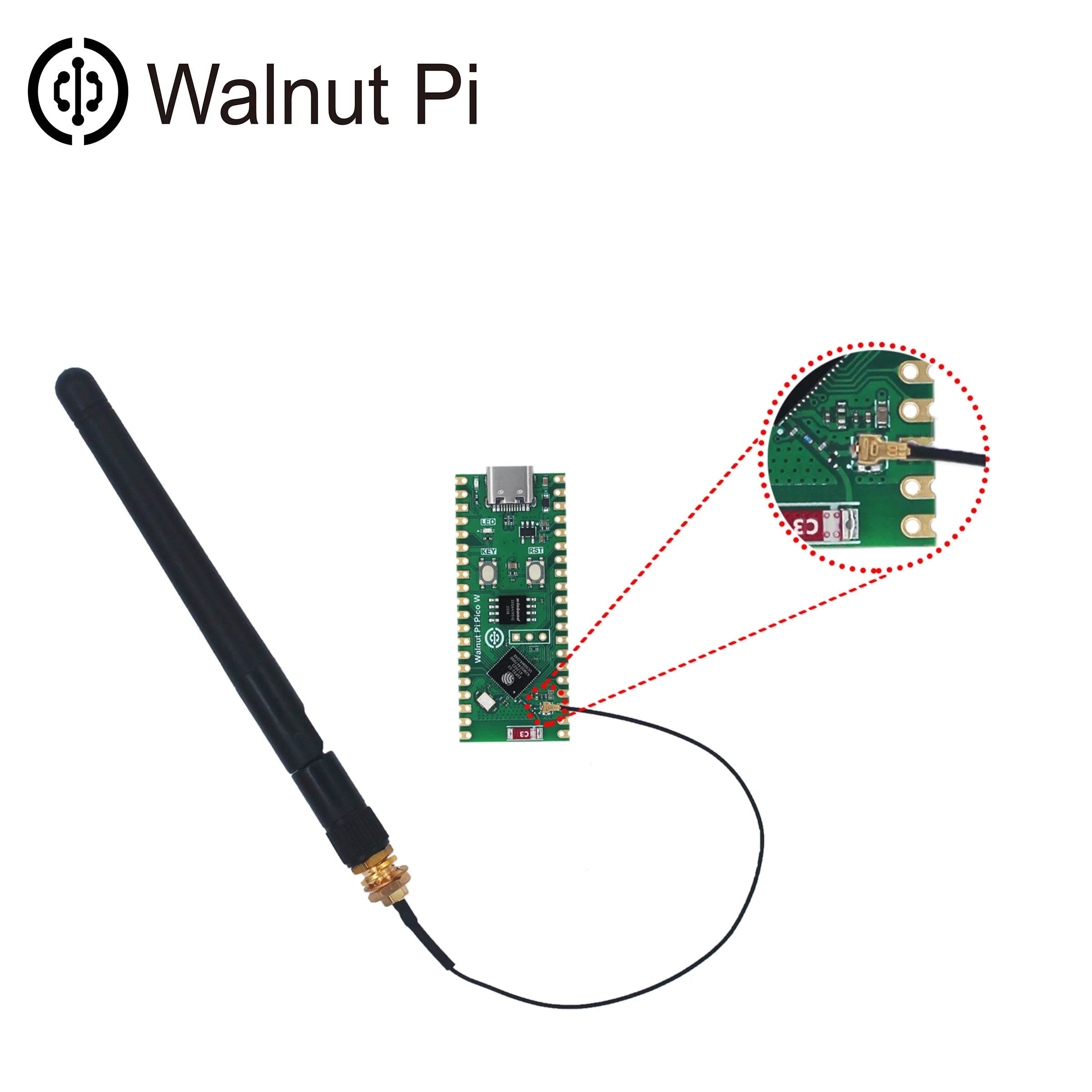 Walnut Pi PicoW ESP32-S3 S3R2 Development Board 2.4G WiFi 802.11 B/G/N+Bluetooth 5 for detail image 5